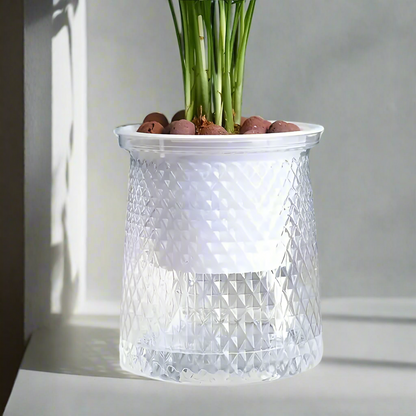 wicking plants in pots 2 pcs white wicking plant pots