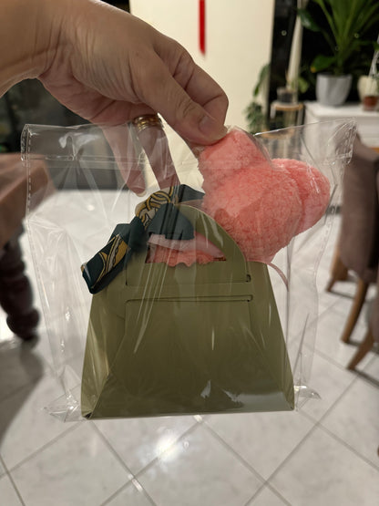 Towel bear gift bag